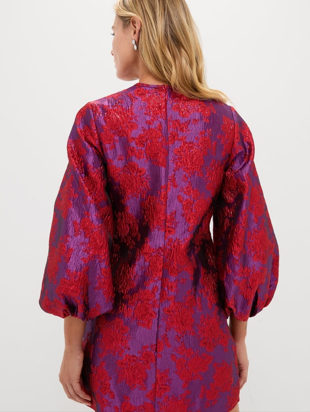 Tuckernuch Hyacinth House Floral Jacquard Mini Dress - Picture 12 of 12